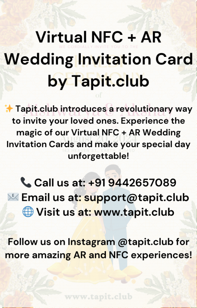 NFC Business Card - Tapit.club - NFC Business Cards - Customisable NFC Cards - Aishwarya Akshay 9